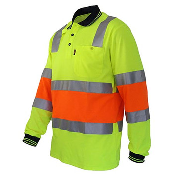 3819 2-Tone Cotton Back Biomotion Taped Polo - DNC Workwear