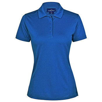 Electric Blue - PS88 Ladies Corporate Bamboo Charcoal S/S Polo - Winning Spirit