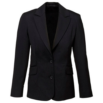 Black - 64012 Womens Longline Jacket - Biz Corporates