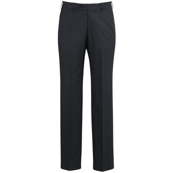 Charcoal - 70114S Mens Adjustable Waist Pant Stout - Biz Corporates