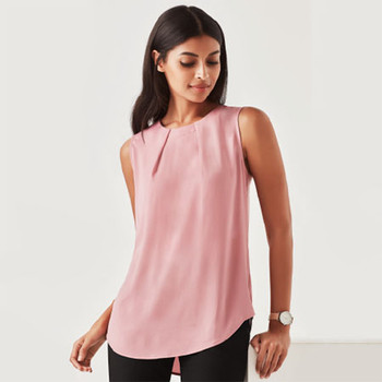 RB973LN Womens Estelle Pleat Blouse - Biz Corporates