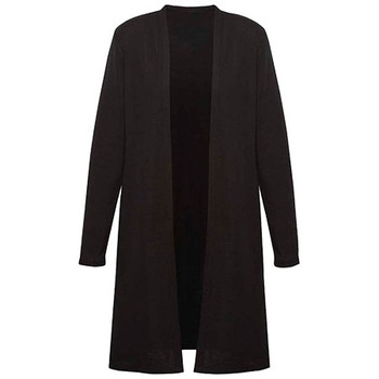 Black - RLC970L Womens Chelsea Long Line Cardigan - Biz Corporates