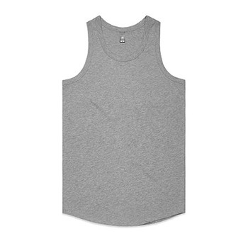Grey Marle - 5004 Mens Authentic Singlet - AS Colour