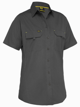 Charcoal - Front - BL1414 - Women's X Airflow Ripstop Shirt