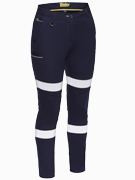 BPL6015T - Women's Taped Mid Rise Stretch Cotton Pants