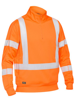BK6814XT - X Taped Hi Vis 1/4 Zip Pullover