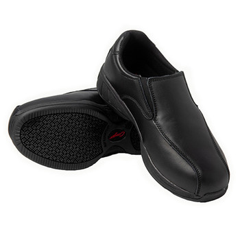 BLACK - MASCOT.N.S MASCOT NON SAFETY - Black Full Grain Slip On Shoe - Cougar Safety Footwear