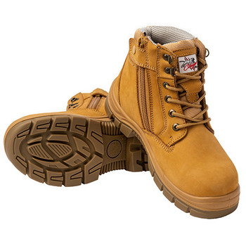 WHEAT - SORRENTO SORRENTO NON SAFETY - 6" Wheat Nubuck Leather PU/TPU - Cougar Safety Footwear