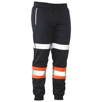 Orange-Navy - BPK6202T Taped Biomotion Track Pants - Bisley