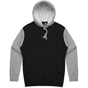 Black-Grey - 1530 Monash Mens Hoodies - Aussie Pacific Black-Grey - 1530 Monash Mens Hoodies - Aussie Pacific