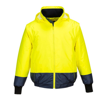 MC464 - HI-VIS ESSENTIAL 2 IN 1 BOMBER JACKET