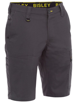 Charcoal - Front - BSHC1150 - X Airflow Stretch Ripstop Vented Cargo Short