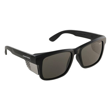 650 - Safety Glasses Frontside Smoke Lens with Black Frame