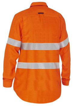 BL8339T - WOMENS TAPED HI VIS FR RIPSTOP VENTED SHIRT