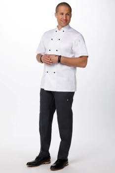 MBSS - MACQUARIE BASIC CHEF JACKET - WHITE