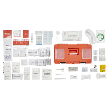 FAEWT - ESSENTIAL WORKPLACE RESPONSE FIRST AID KIT IN PLASTIC TACKLE BOX