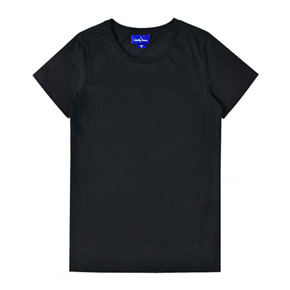 Black - Front - TS42 - Ladies Premium Cotton Tee - Winning Spirit Black - Front - TS42 - Ladies Premium Cotton Tee - Winning Spirit