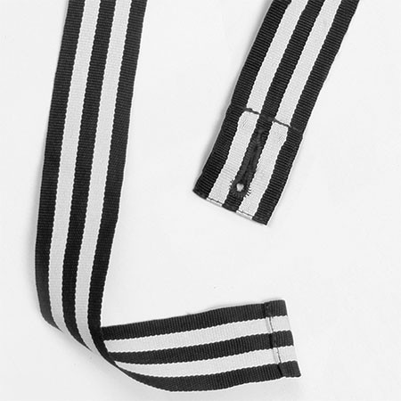 Black-White - AP11 Changeable Two Tone Apron Straps - Winning Spirit
