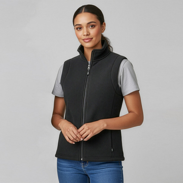 PF905 - Ladies Plain Micro Fleece Vest