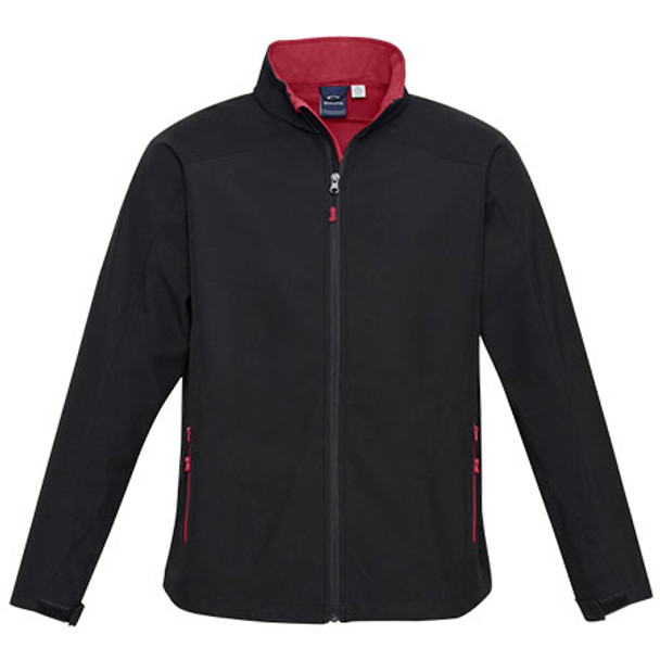 J307M - Mens Geneva Jacket - Black-Red