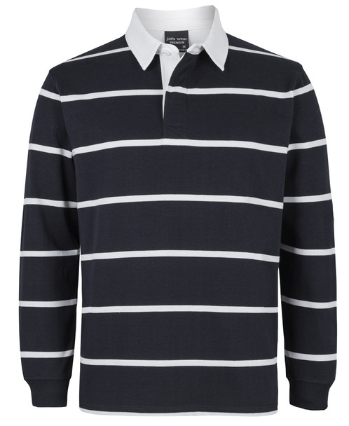 Black / White - Front - 3RYD - JB's Yarn Dyed Rugby