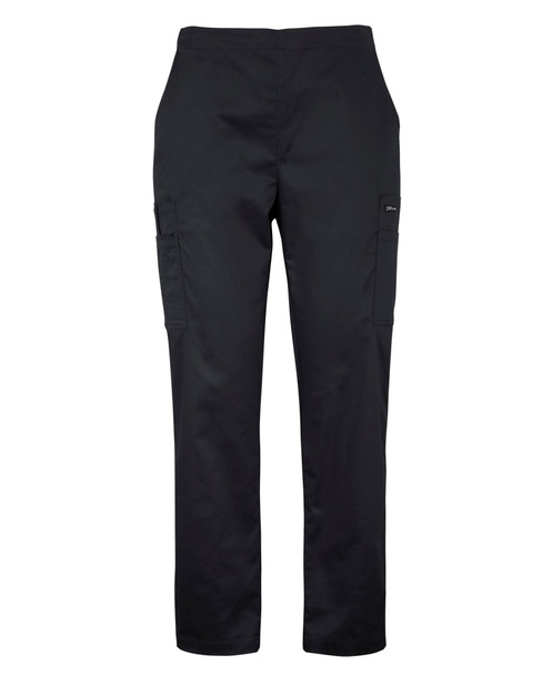 Black - Front - 4SPP1 - JB's Ladies Premium Scrub Cargo Pant
