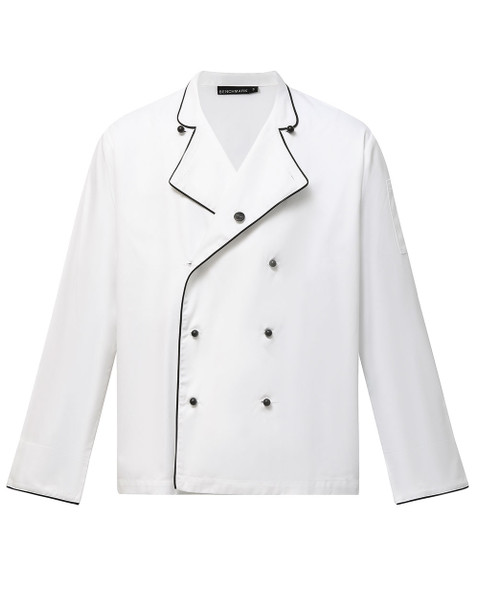 White / Black - Front - CJ05 - Unisex Executive Chef Jacket White / Black - Front - CJ05 - Unisex Executive Chef Jacket