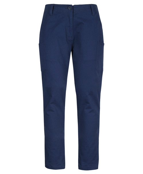 Navy - Front - 6MTP1 - JB's Ladies Multi Pkt Stretch Twill Pant -06