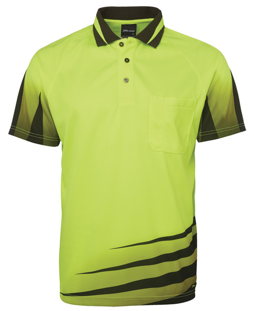 Lime / Black - Front - 6HVRS - JB's HV 4602.1 RIPPA SUB POLO