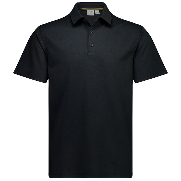 Black - Front - BP2616MS - Mens Venture Short Sleeve Polo - Biz Collection