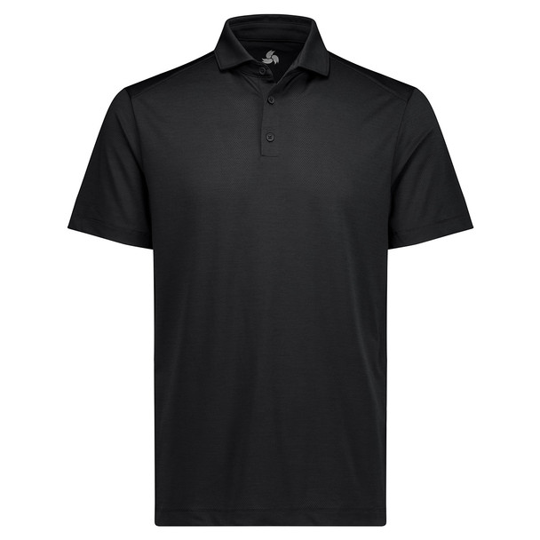 Black - Front - BP2610MS - Mens Phoenix Short Sleeve Polo - Biz Collection