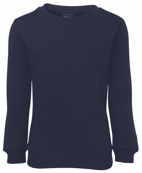 Navy - Front - 3PFS - JB's Kids P/C Fleecy Sweat