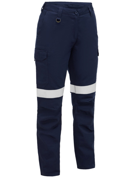 Navy - Front - BPCL6126T - Women's Taped Industrial Lightweight Cargo Pant
