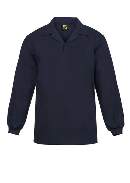 Dark Navy - Front - WS3186 - Food Industry Jac Shirt