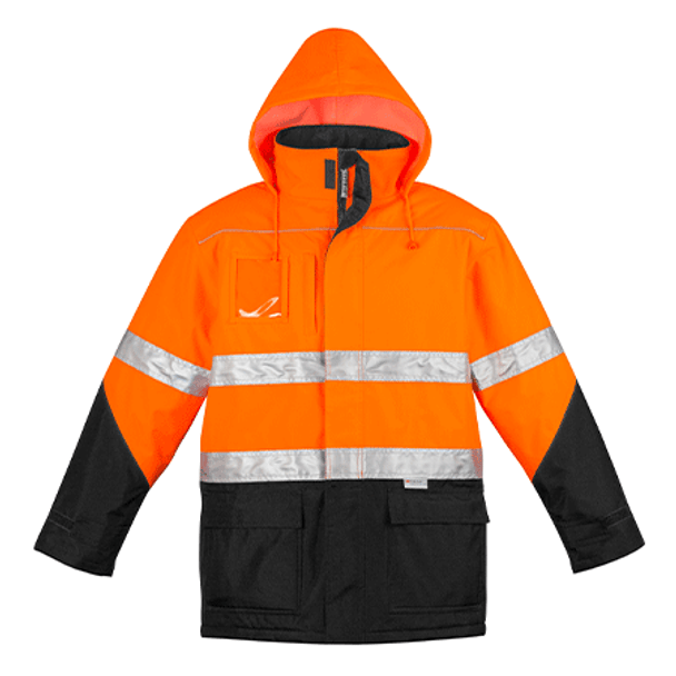 ZJ350 - Mens Hi Vis Storm Jacket O/B FRONT