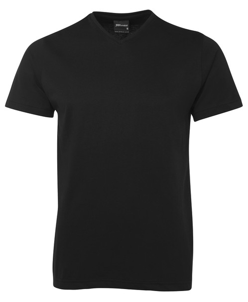 Black - Front - 1VT - JB's V NECK TEE