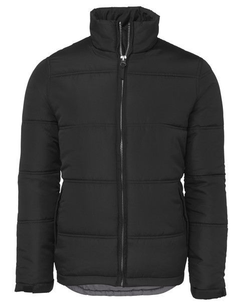 Black / Grey - Front - 3ADJ - JB's Adv Puffer Jacket -4Xs