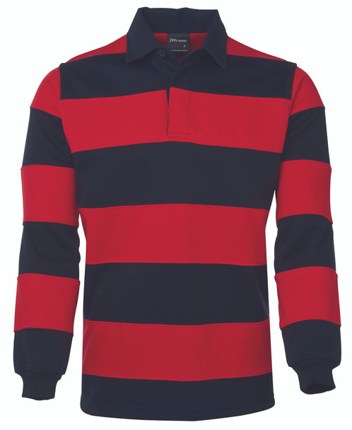 Navy / Red - Front - 3SR - JB's Rugby Striped