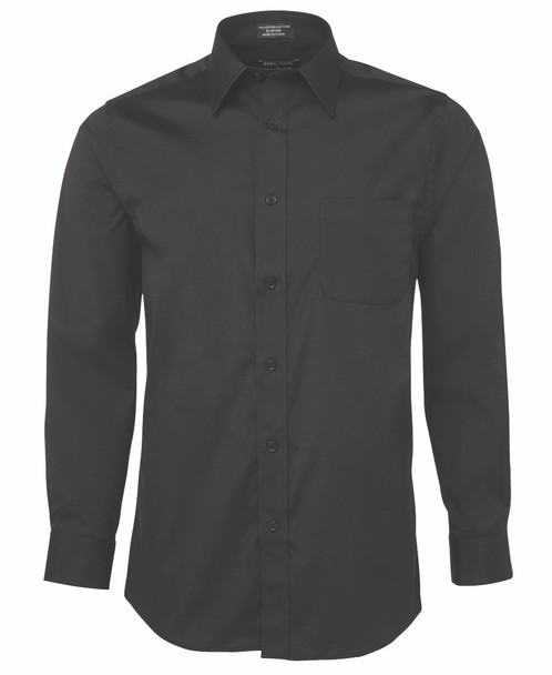 Black - Front - 4PUL - JB's Urban L/S Poplin Shirt
