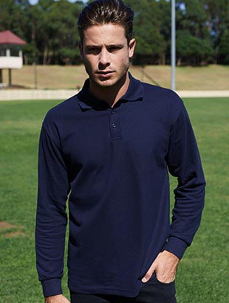 plain long sleeve polo