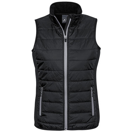 J616L - Ladies Stealth Tech Vest - Black -Silver