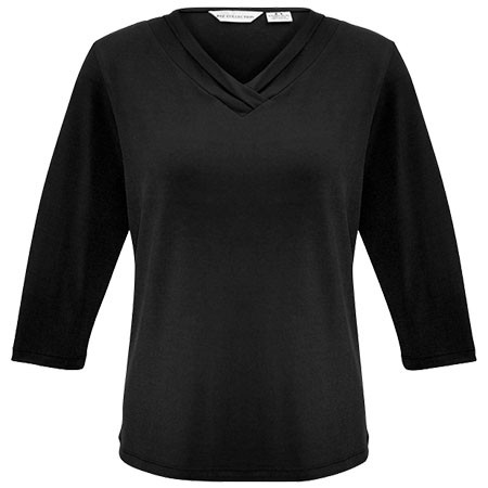 K819LT - Ladies Lana 3/4 Sleeve Top - Navy