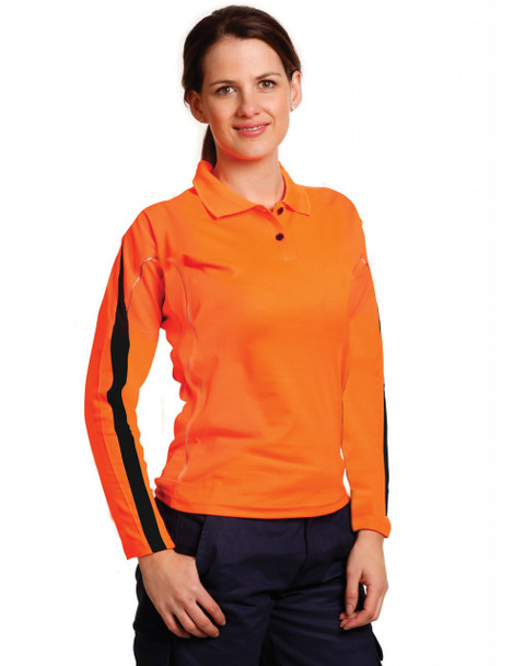 SW34A - Ladies' TrueDry Long Sleeve Safety Polo