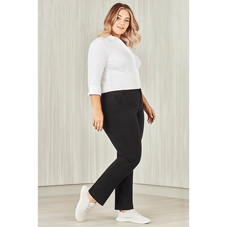 Womens Comfort Waist Straight Leg Pant 