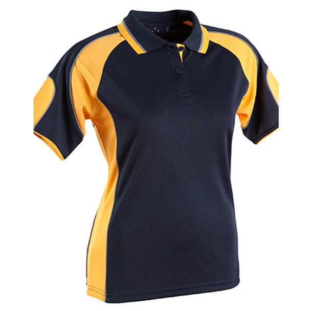 E-PS62 - Ladies Alliance Polo - Navy-Gold E-PS62 - Ladies Alliance Polo - Navy-Gold