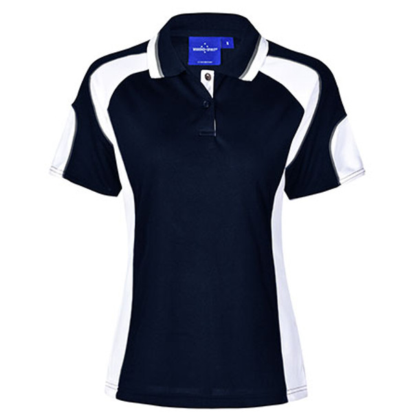 E-PS62 - Ladies Alliance Polo - Navy-White E-PS62 - Ladies Alliance Polo - Navy-White