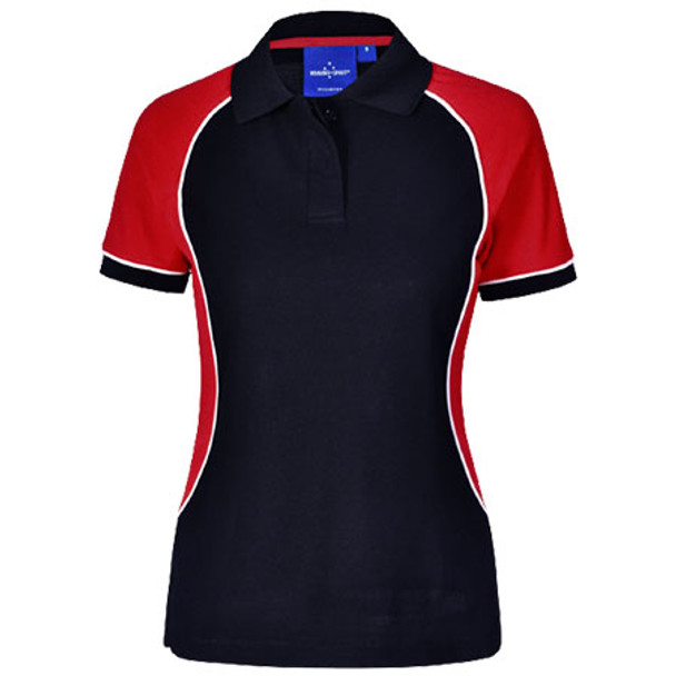 E-PS78 - Ladies Arena Polo - Navy-White-Red E-PS78 - Ladies Arena Polo - Navy-White-Red