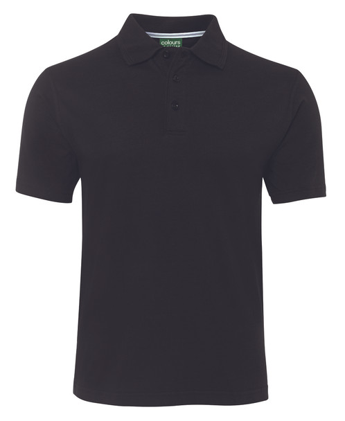 Black - Front - 2CJ - C of C JERSEY POLO