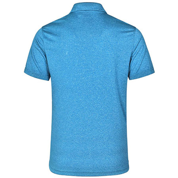 E-PS85 - Mens Harland Polo - Cyan - Back E-PS85 - Mens Harland Polo - Cyan - Back