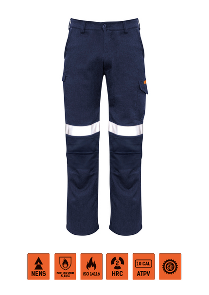 Navy - ZP521S Mens Taped Cargo Pant - Stout - SYZMIK